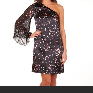 Tracy Negoshian. Dark Choc  One shoulder